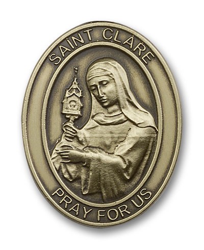 St. Clare Visor Clip - Antique Gold