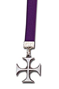 Maltese Cross Bookmark - 12 Colors Available - Purple