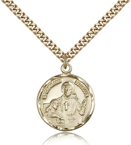 St. Camillus of Lellis Medal - 14KT Gold Filled
