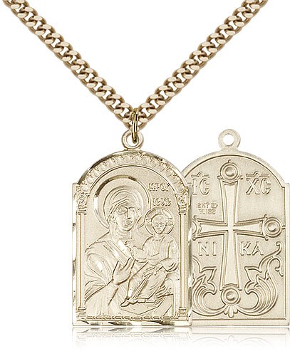Mother of God Medal - 14KT Gold Filled