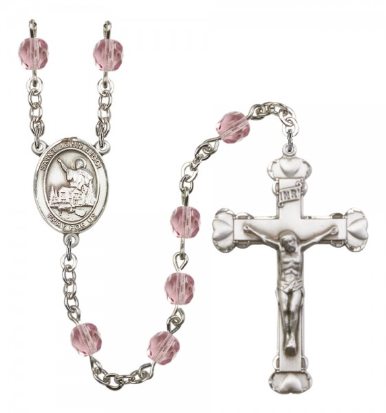 Women's St. John Licci Birthstone Rosary - Light Amethyst