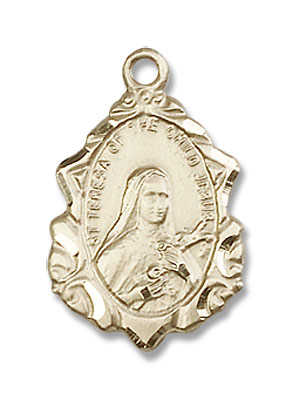 Women's St. Teresa of Lisieux Medal - 14K Solid Gold