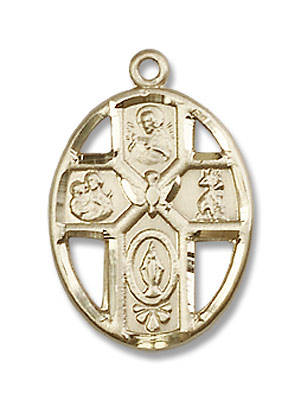 Youth 5-Way Holy Spirit Pendant - 14K Solid Gold