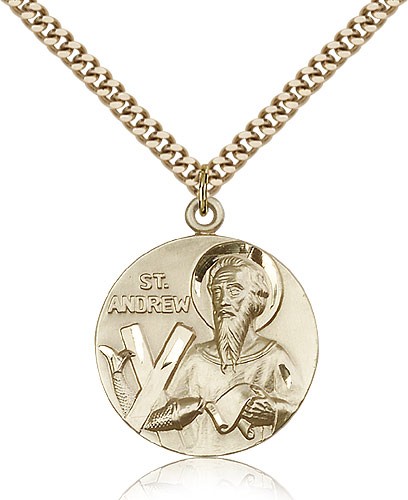 St. Andrew Medal - 14KT Gold Filled