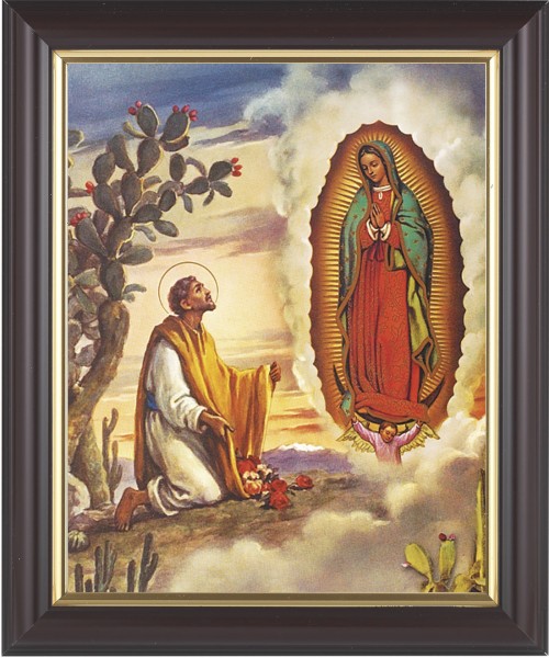 Our Lady of Guadalupe 8x10 Framed Print Under Glass - #133 Frame