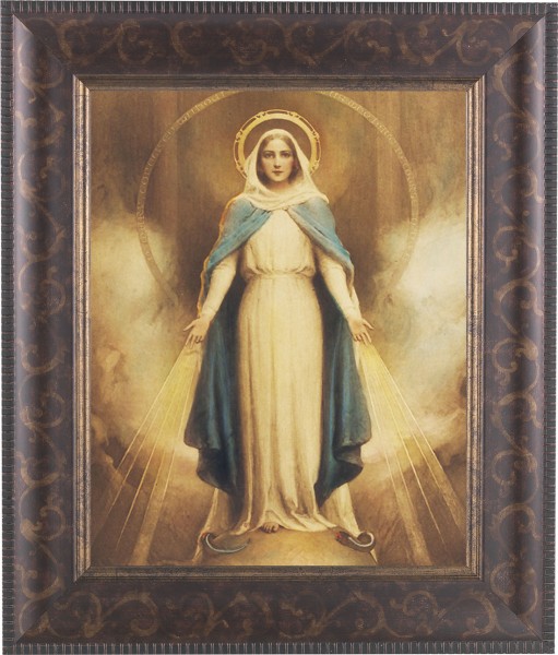 Miraculous Mary 8x10 Framed Print Under Glass - #124 Frame