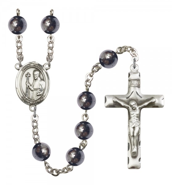 Men's St. Regis Silver Plated Rosary - Silver