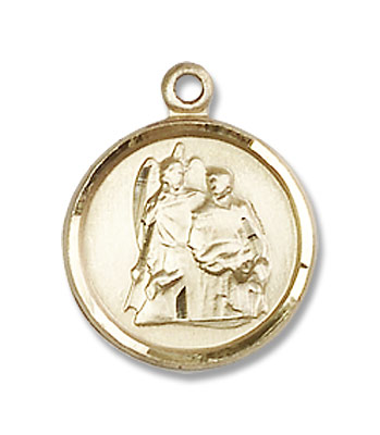 St. Raphael Medal, Small - 14K Solid Gold