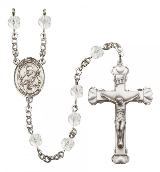 Women's St. Meinrad of Einsiedeln Birthstone Rosary - Crystal