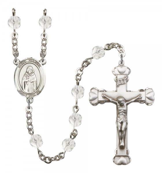 Women's St. Samuel Birthstone Rosary - Crystal