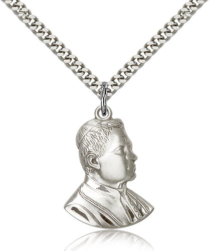 Saint Pius X Medal - Sterling Silver