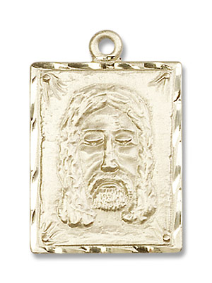 Jesus Holy Face Medal - 14K Solid Gold