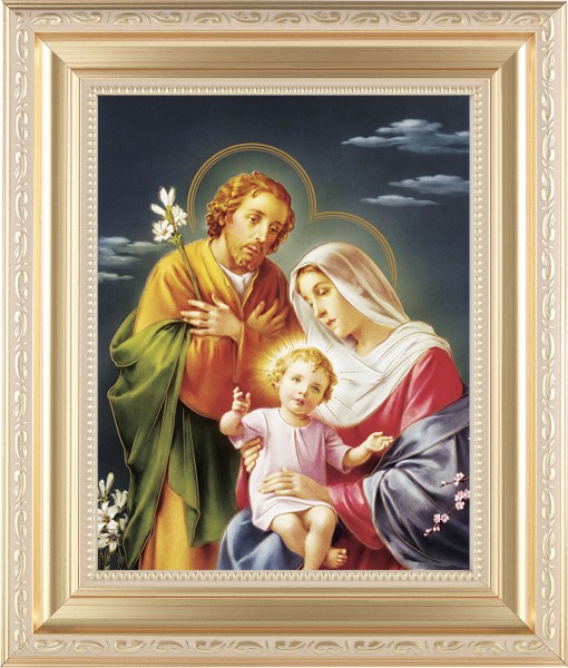 Holy Family 8x10 Framed Print Under Glass - #138 Frame