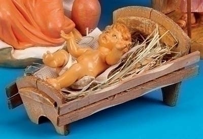 Baby Jesus with Manger Set - 18&quot; scale - Multi-Color