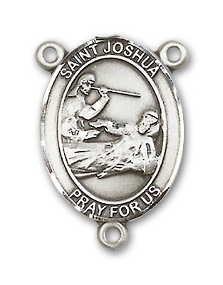 St. Joshua Rosary Centerpiece Sterling Silver or Pewter - Sterling Silver