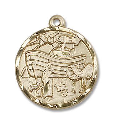 Women's Noah's Ark Medal - 14K Solid Gold