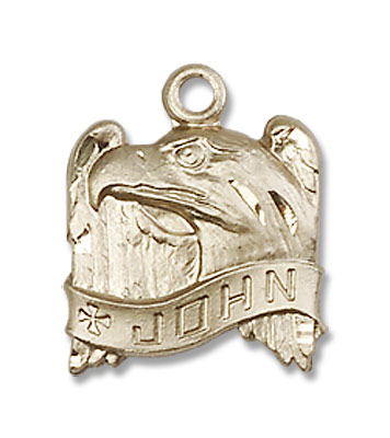 Women's Eagle of St. John the Apostle Medal - 14K Solid Gold