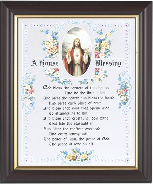 A House Blessing Prayer 8x10 Framed Print Under Glass - #133 Frame