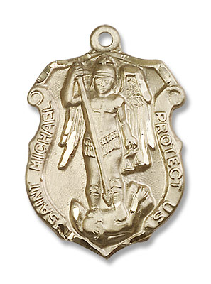 St. Michael The Archangel Medal - 14K Solid Gold