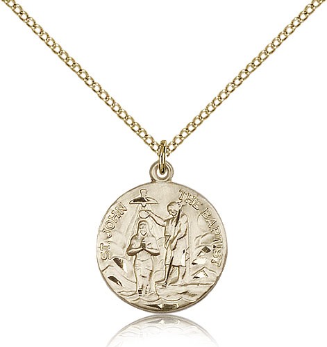 St. John The Baptist Medal - 14KT Gold Filled