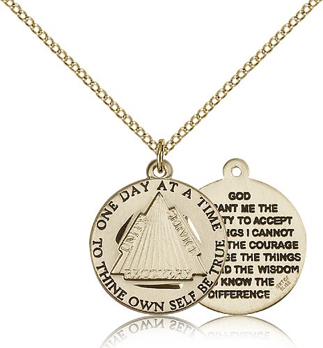 Women's Recovery Medal - 14KT Gold Filled