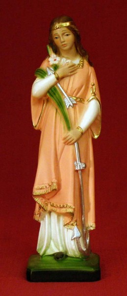 St. Philomena Statue - 8.5 inch - Multi-Color