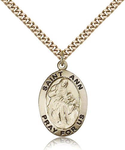 St. Ann Medal - 14KT Gold Filled