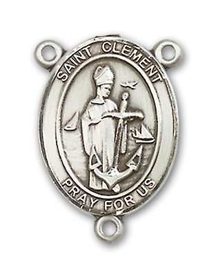 St. Clement Rosary Centerpiece Sterling Silver or Pewter - Sterling Silver