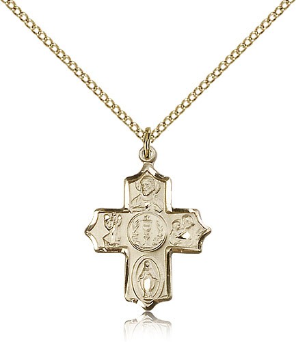 Chalice Center 4 Way Pendant - 14KT Gold Filled