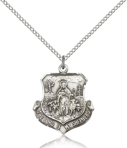 The Lord Is My Shepherd Medal - Sterling Silver