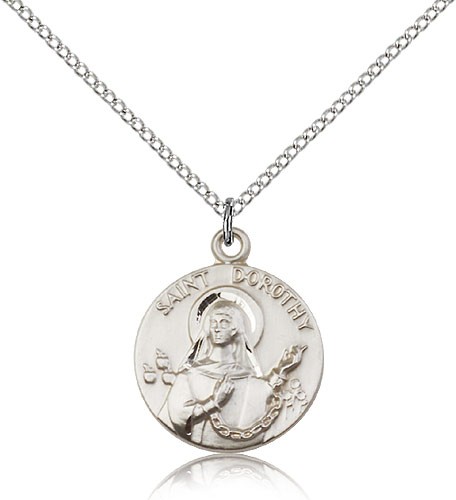 Small St. Dorothy Medal - Sterling Silver