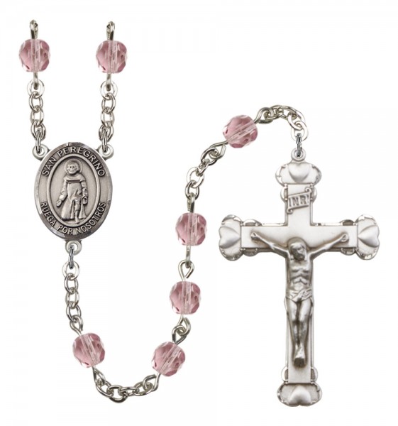 Women's San Peregrino Birthstone Rosary - Light Amethyst