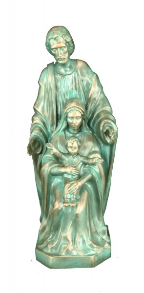 Plastic Holy Family Statue - 24 inch - Patina