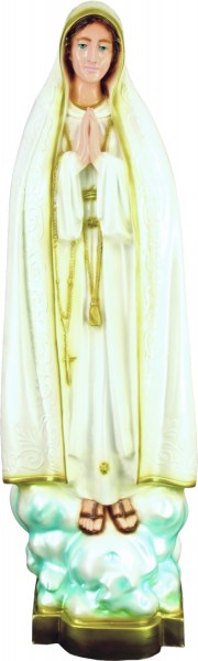 Plastic Our Lady of Fatima Statue - 32 inch - Full Color