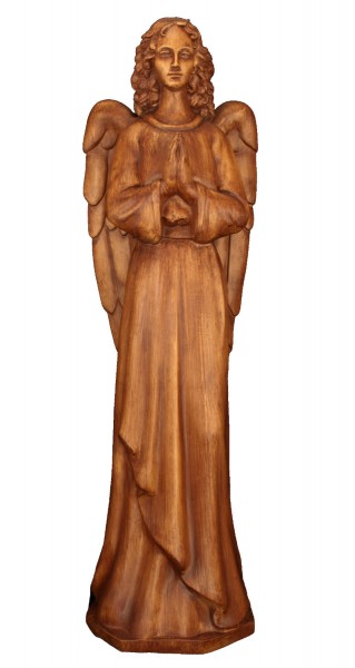 Plastic Praying Angel Statue - 36 inch - Woodstain