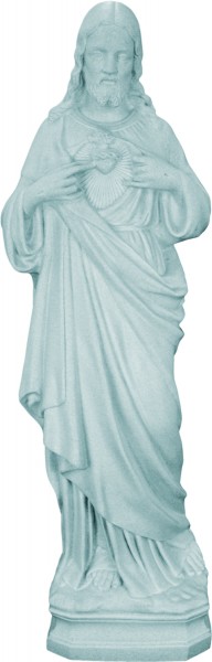 Plastic Sacred Heart Statue - 24 inch - Granite