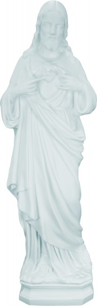 Plastic Sacred Heart Statue - 24 inch - White