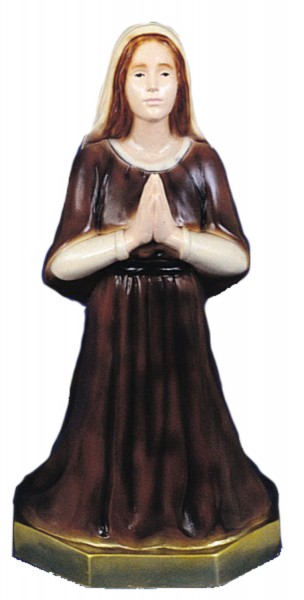 Plastic Saint Bernadette Statue - 16 inch - Full Color