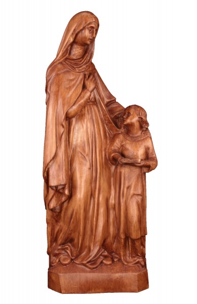 Plastic Saint Anne Statue - 24 inch - Woodstain