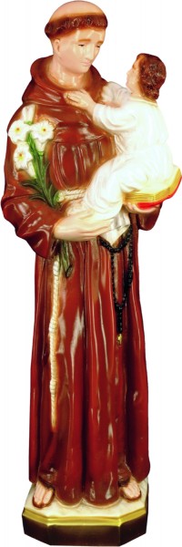 Plastic St. Anthony &amp; Child Statue - 24 inch - Full Color