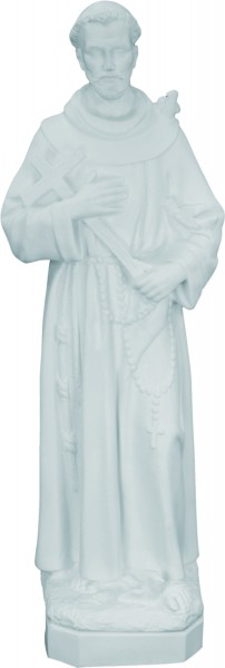 Plastic Saint Francis Statue - 24 inch - White