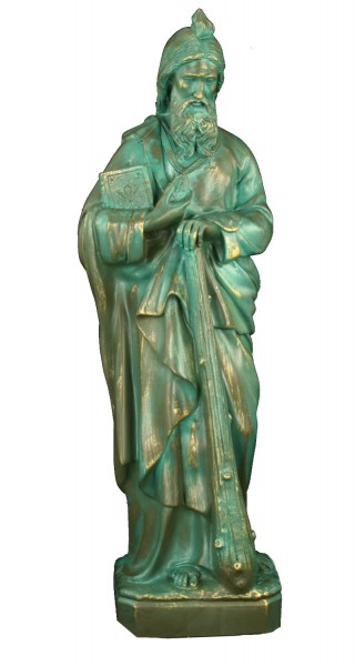 Plastic St. Jude Statue - 24 inch - Patina