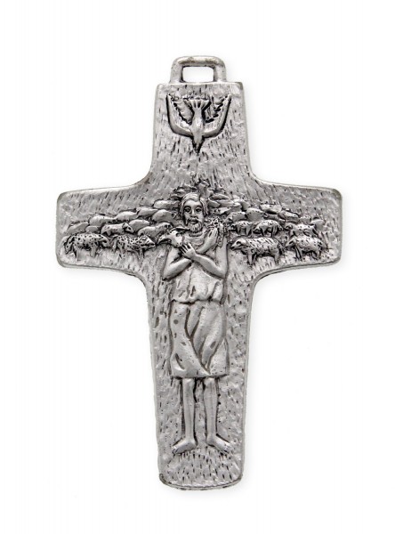 Pope Francis Pectoral Cross 3&quot; - Silver