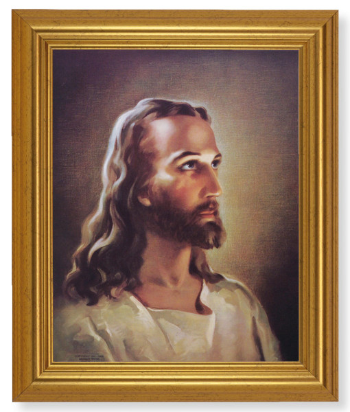 Portrait of Christ 8x10 Framed Print Under Glass - #110 Frame