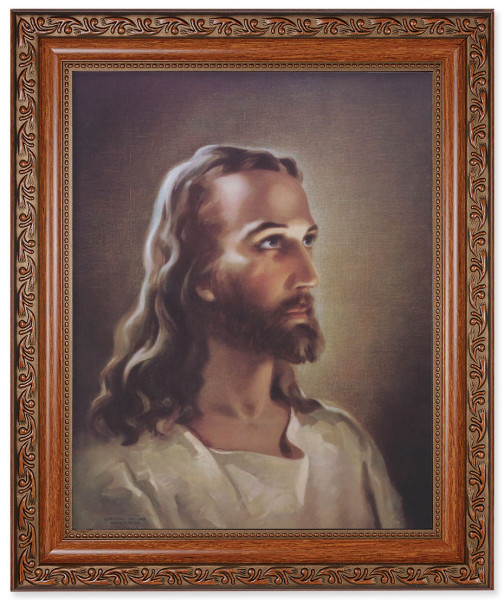 Portrait of Christ 8x10 Framed Print Under Glass - #161 Frame