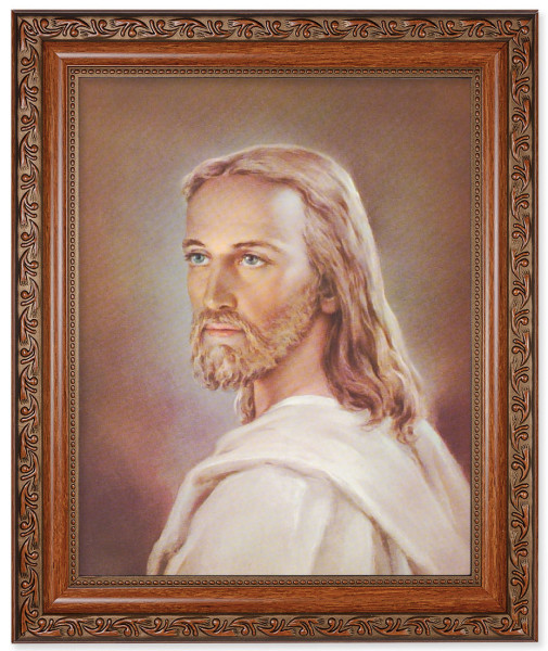 Portrait of Jesus 8x10 Framed Print Under Glass - #161 Frame