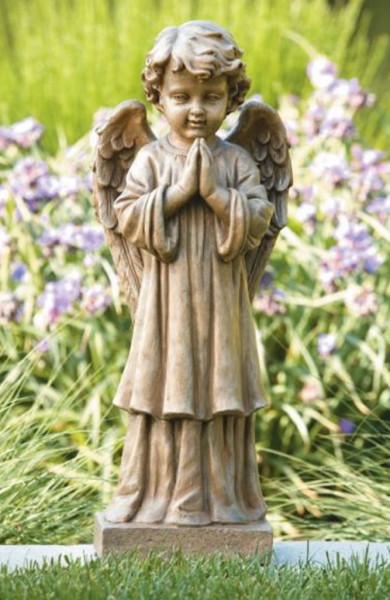 Praying Choir Angel 27.25 Inches - Old Stone Finish