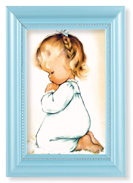 Praying Girl 4x6 Print Pearlized Frame - #116 Frame