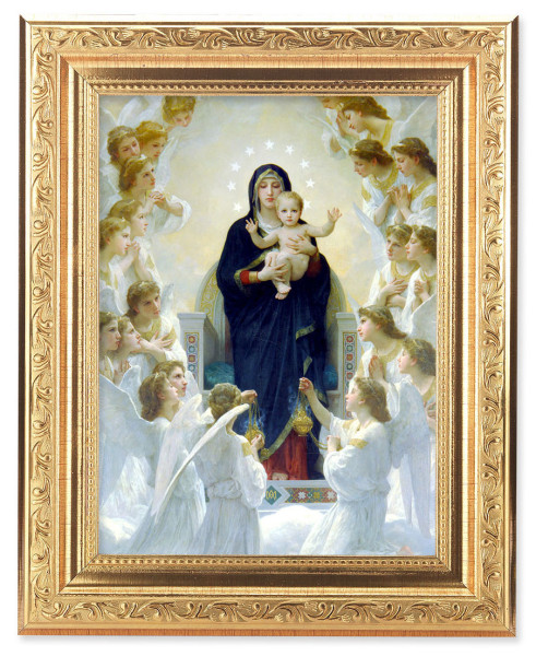 Queen of Angels by Bouguereau 6x8 Print Under Glass - #162 Frame