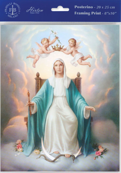 Queen of Heaven Print - Sold in 3 per pack - Multi-Color